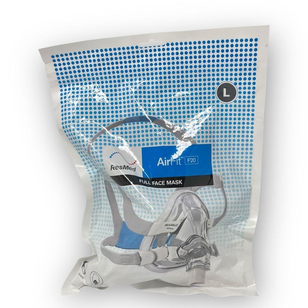 RESMED AirFit F20 Large Mask with Headgear Cushion Elbow 63402